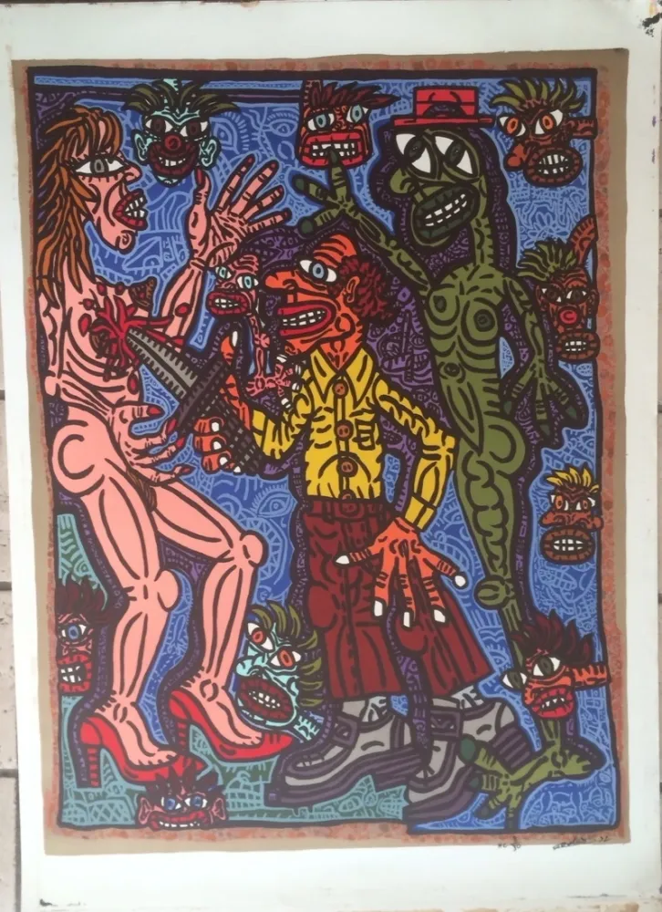 Litografía Combas - Sans titre