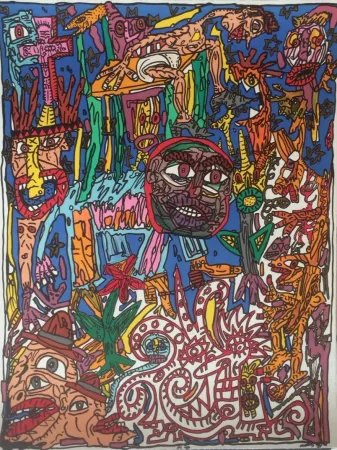 Litografía Combas - Sans titre