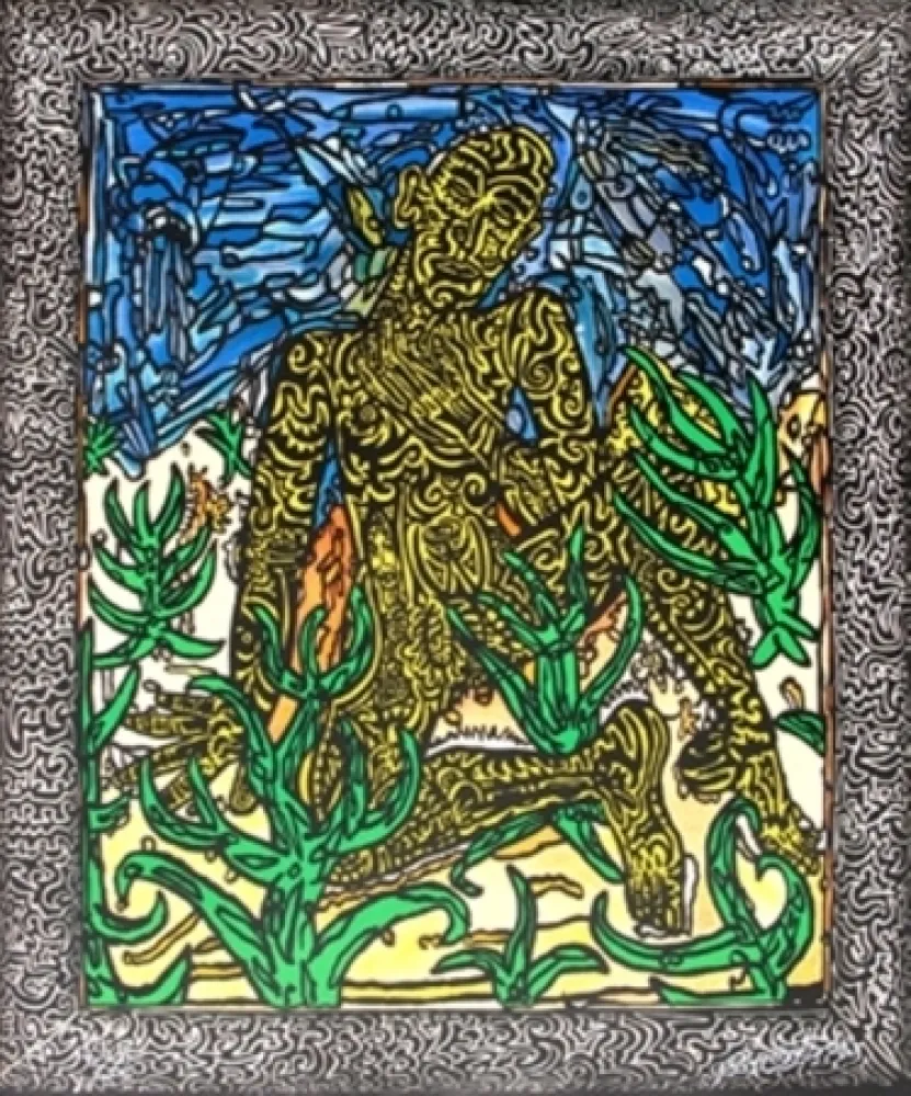 Litografía Combas - The Yellow Man