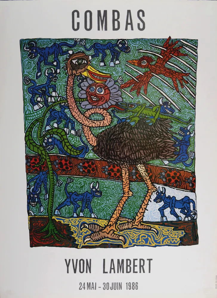 Litografía Combas - Yvon Lambert, 1986