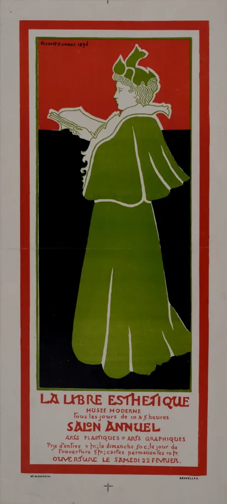 Cartel Combaz - La libre Esthétique. 1896