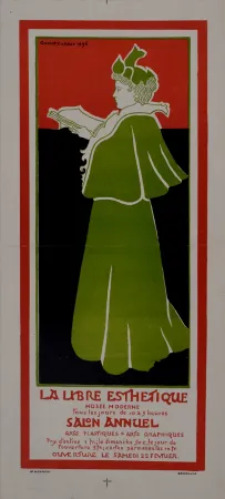 Cartel Combaz - La libre Esthétique. 1896