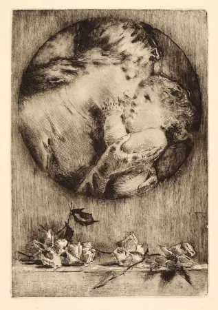 Aguafuerte Conconi - AMOR MATERNO