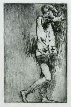 Grabado Conconi - FANTE DI FIORI ( The knave of clubs ) 