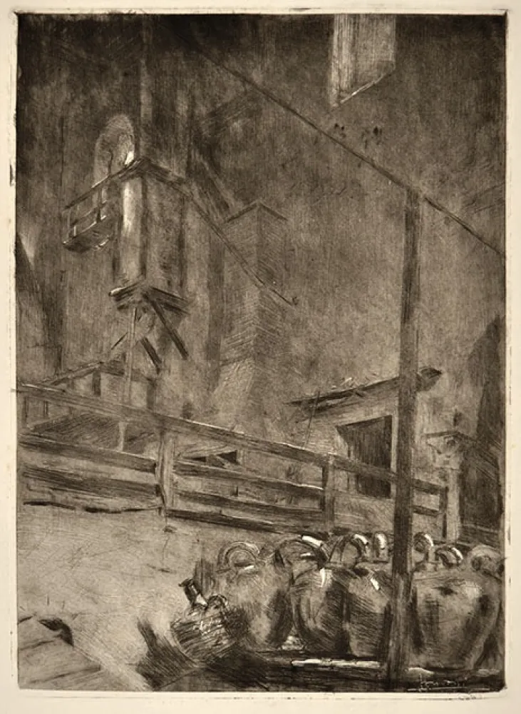 Aguafuerte Conconi - LA CASA DEL MAGO (THE HOUSE OF THE MAGICIAN)