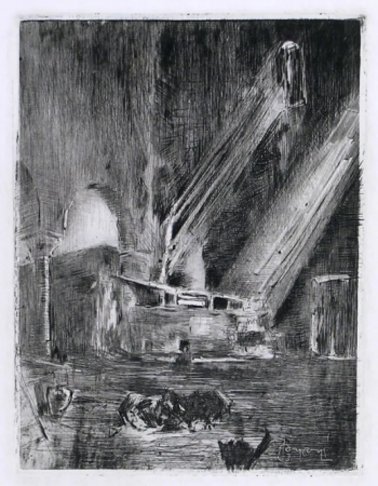 Grabado Conconi - LE STREGHE (The witches) 