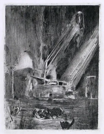 Grabado Conconi - LE STREGHE (The witches) 