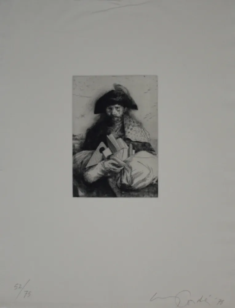 Grabado Condé - Caminante