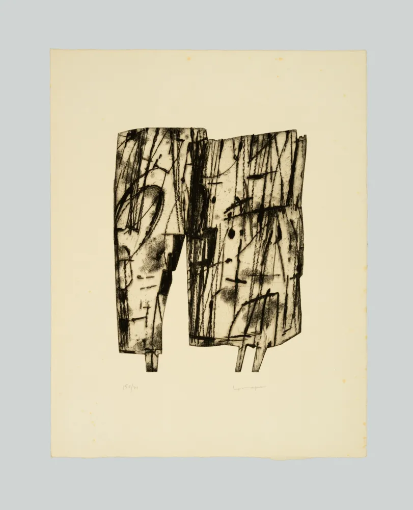 Grabado Consagra - Composizione