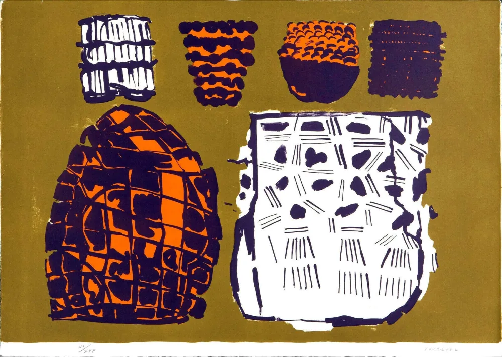 Litografía Consagra - Composizione