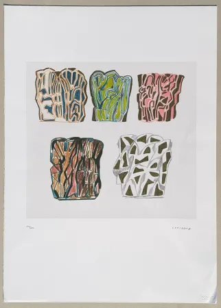 Litografía Consagra - Composizione