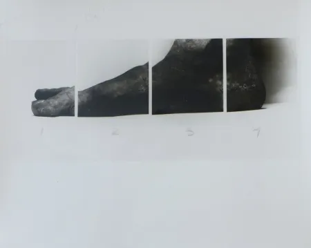 Fotografía Coplans - Selfportrait feet four panels