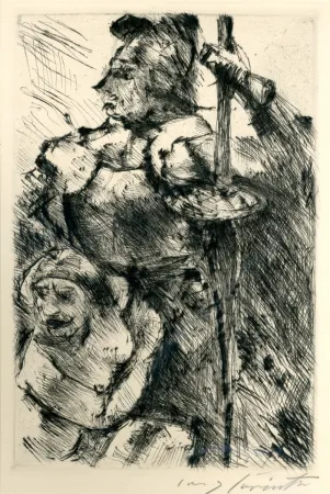 Aguafuerte Corinth - Im Schutz der Waffen