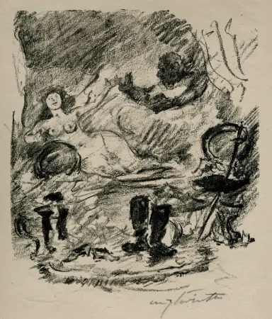 Litografía Corinth - Wiedervereinigung mit der zur Gräfin emporgestiegenen Aline