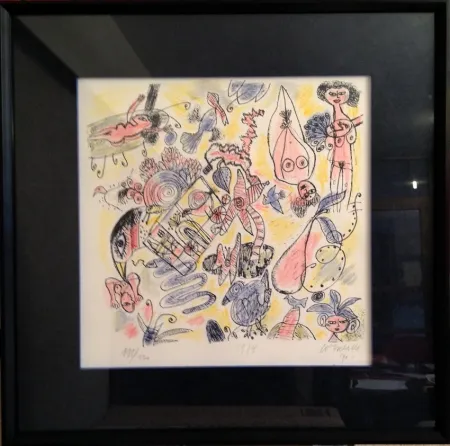 Litografía Corneille - 1974