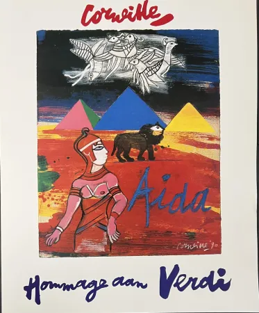 Offset Corneille - Affiche Aïda, Hommage à Verdi