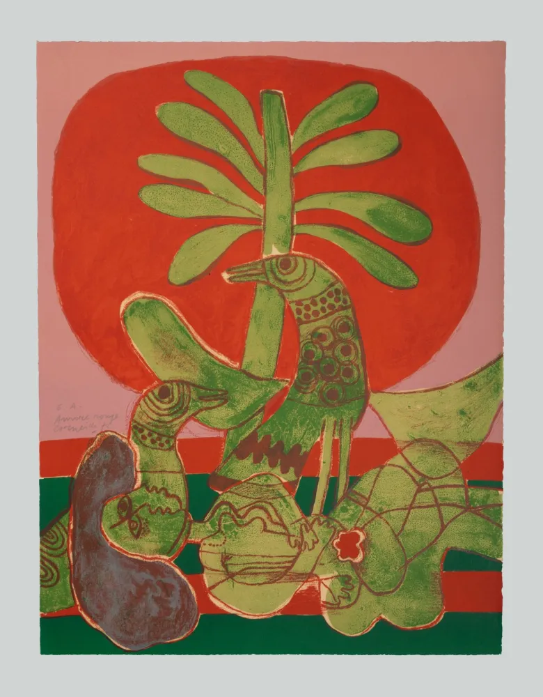 Serigrafía Corneille - Amore rouge