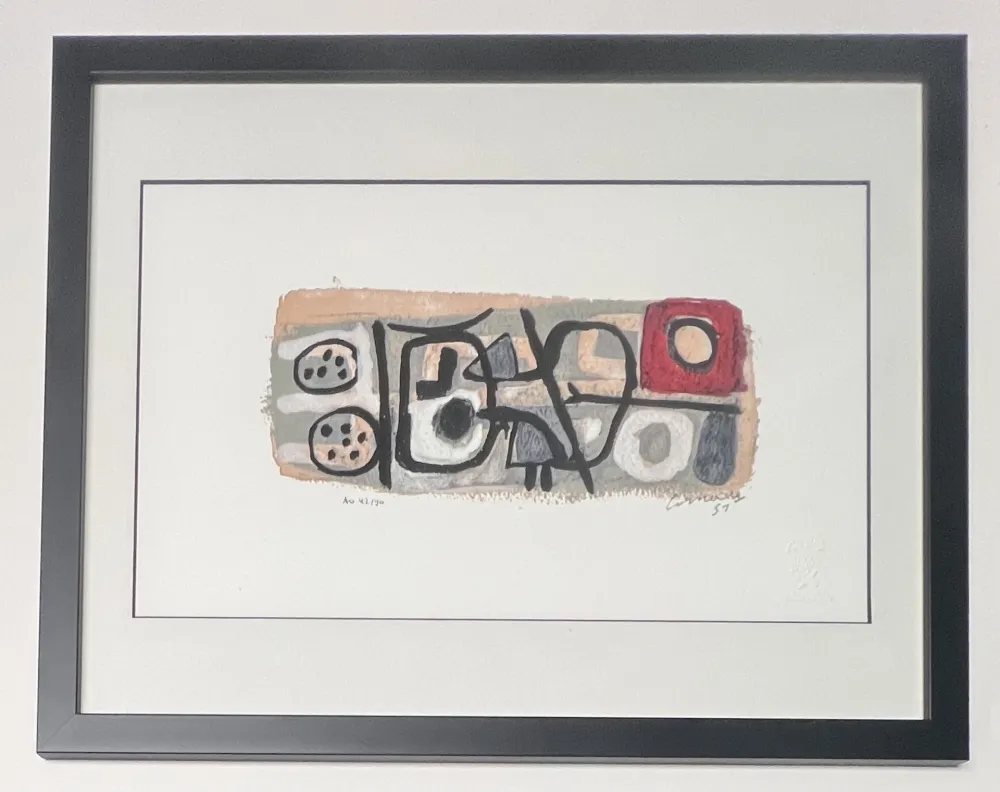 Estampa Numérica Corneille - April in jazz , 1951, AO 42/90, encadré