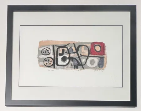 Estampa Numérica Corneille - April in jazz , 1951, AO 42/90, encadré