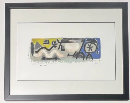 Estampa Numérica Corneille - April in Jazz, 1951, AO 42/90, encadré 