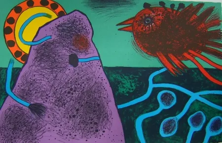 Litografía Corneille - Aurore sur la montagne