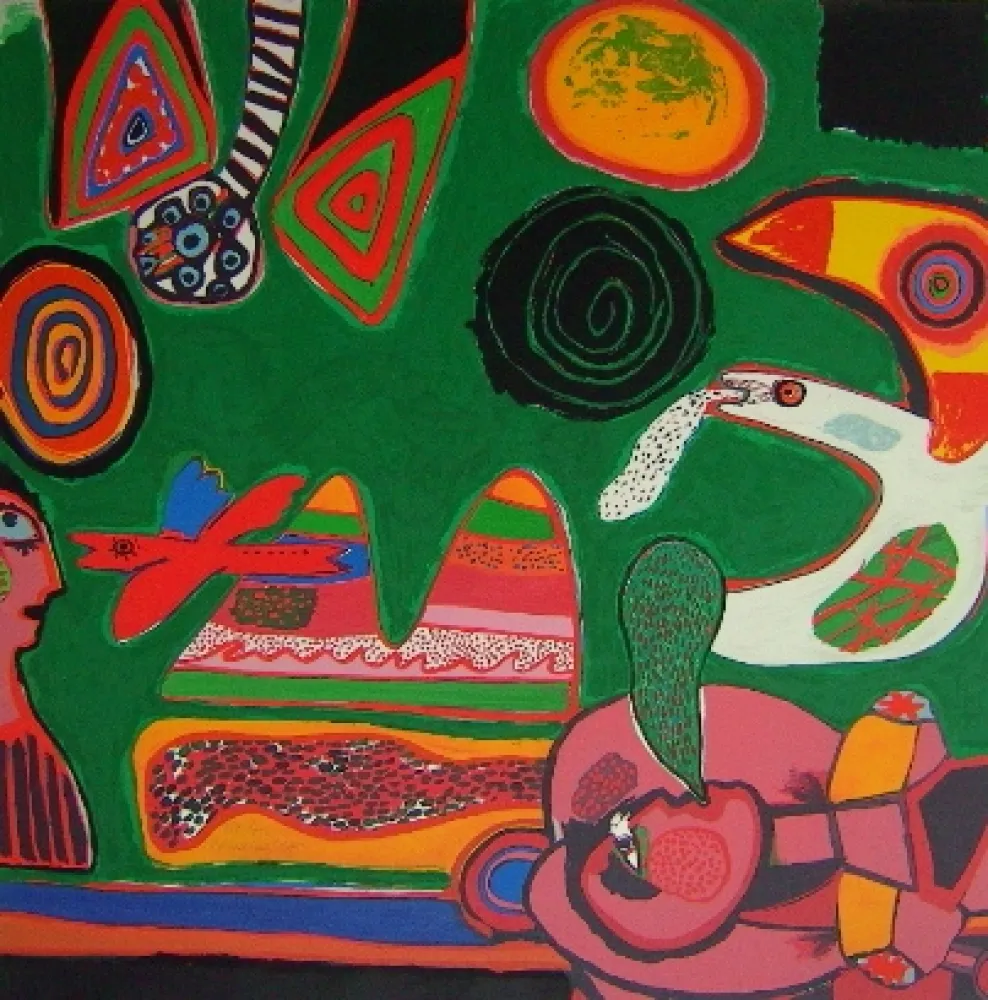 Litografía Corneille - Bain de soleil