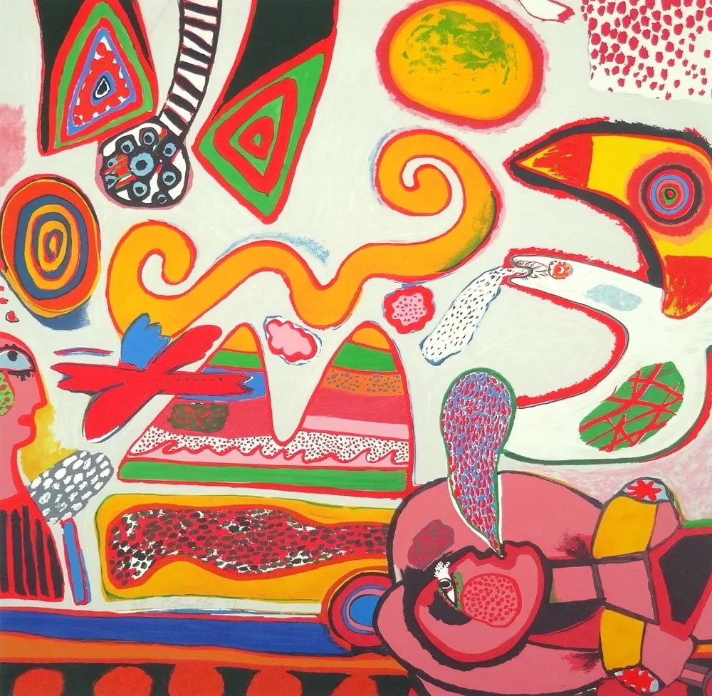 Litografía Corneille - Bain et soleil