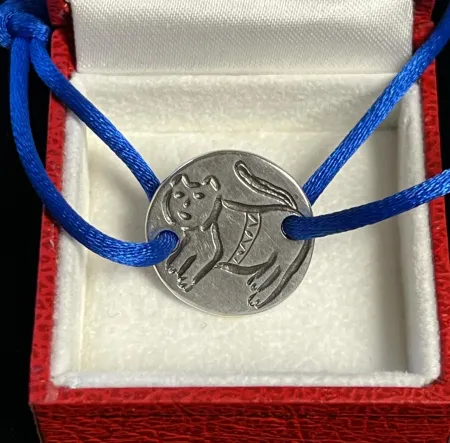 Múltiple Corneille - Bracelet Chat en Argent - Edition numérotée à 50 ex. Bijou d'artiste