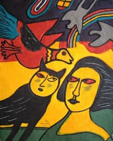 Grabado Corneille - Complicité