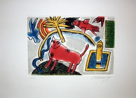 Aguafuerte Corneille - Composizione 1