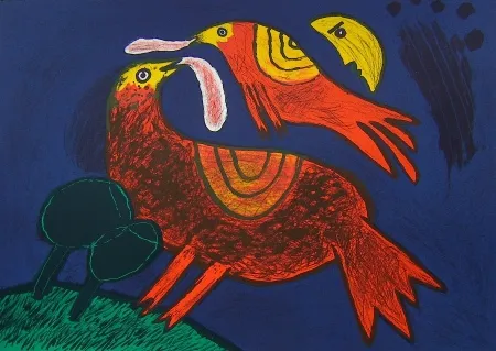 Litografía Corneille - Demi-lune Dans Ciel Catalan