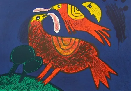 Litografía Corneille - Demi-lune dans ciel catalan