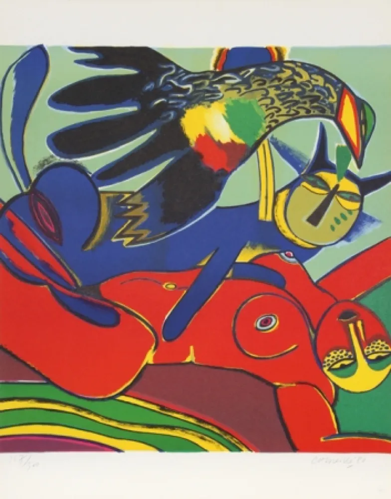 Litografía Corneille - Elle se Donne a L'ete (She Gives Herself to Summer)