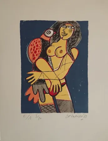 Litografía Corneille - '' Enchantement des jours ''