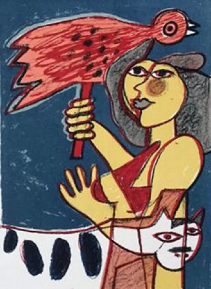 Litografía Corneille - Enchatement des jours 4