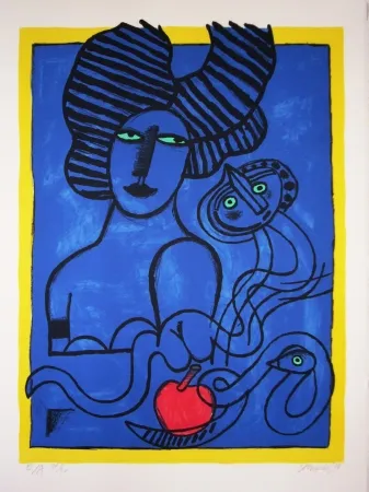 Litografía Corneille - Fruit défendu