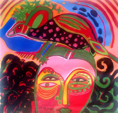 Serigrafía Corneille - Inconnu 