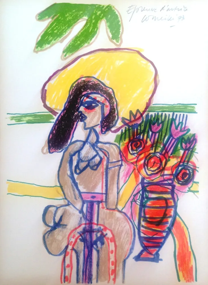 Serigrafía Corneille - Jolie dame 