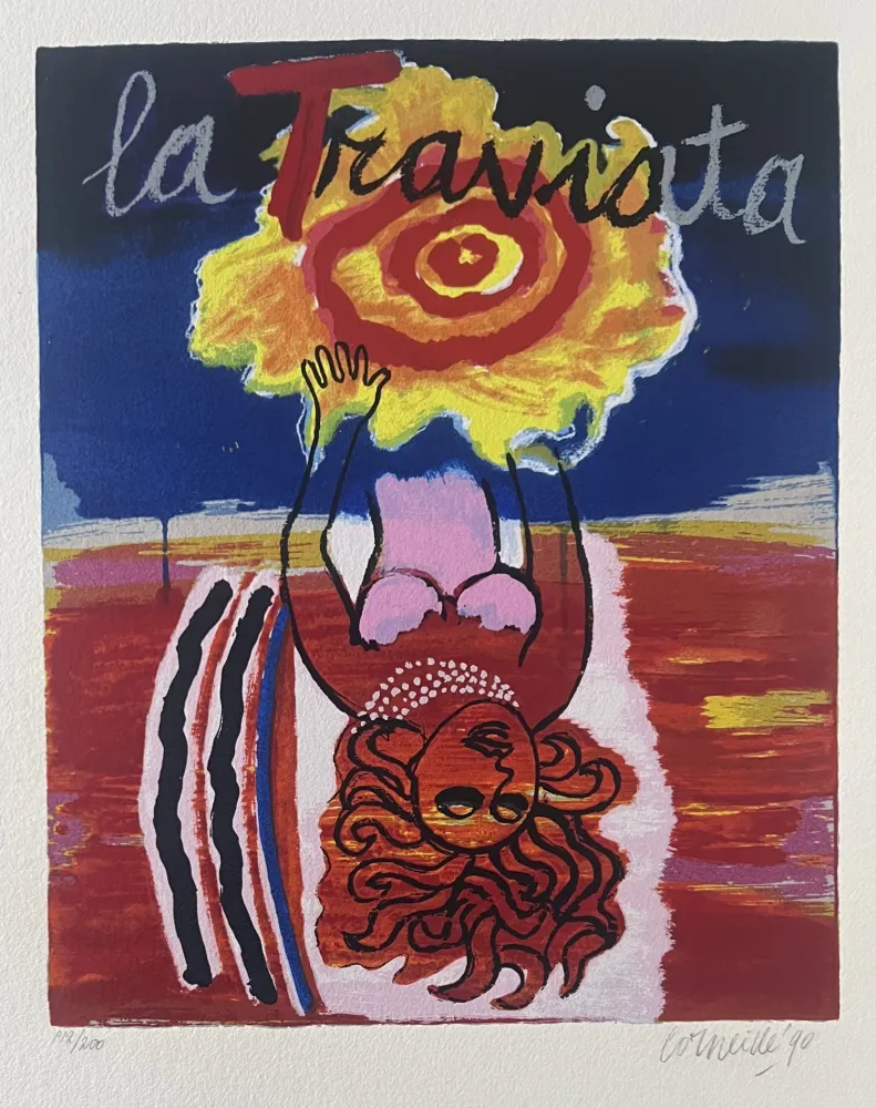 Serigrafía Corneille - La Traviata, Hommage au compositeur Giuseppe Verdi