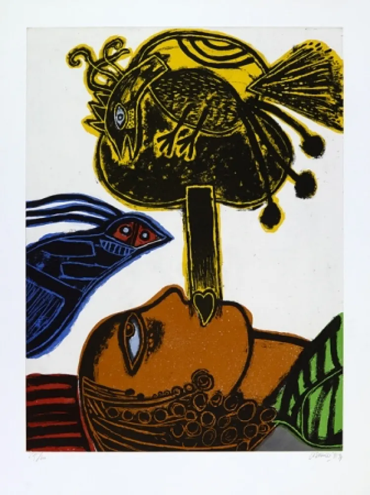 Aguatinta Corneille - L’africaine.