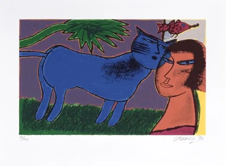 Serigrafía Corneille - L'amour au jour le jour 3