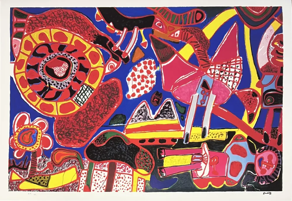 Estampa Numérica Corneille - Le Jardin des délices 1991