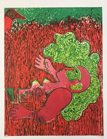 Litografía Corneille - Lithoghraphie ancienne  Herbes, 1977 E/A