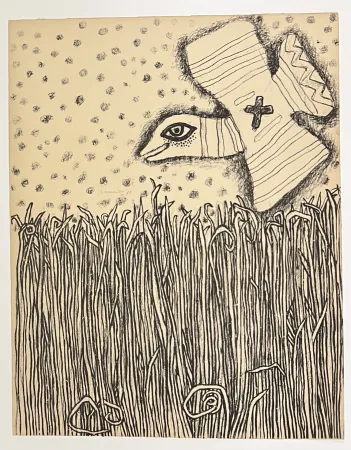 Litografía Corneille - Lithographie ancienne Herbes, 1973