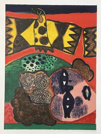 Litografía Corneille - Lithographie ancienne La belle de jadis, 1972