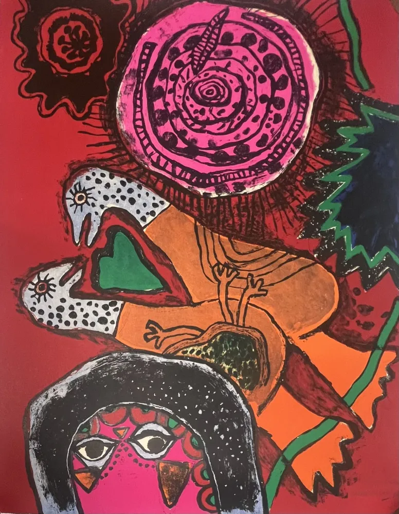 Litografía Corneille - Lithographie ancienne L'Orientale, 1973