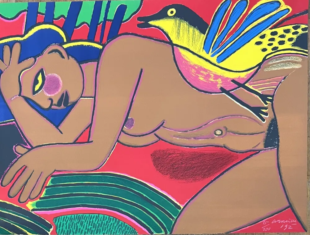Litografía Corneille - Lithographie Femme de l'été, 1992