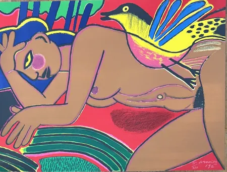 Litografía Corneille - Lithographie Femme de l'été, 1992