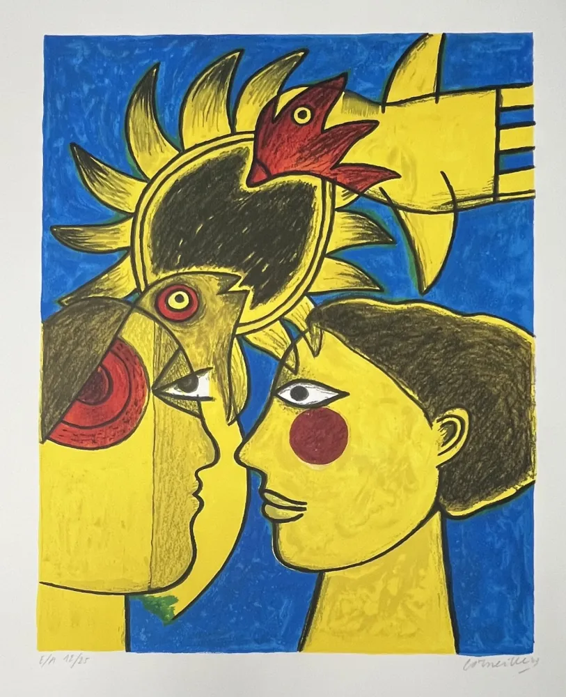 Litografía Corneille - Lithographie Idylle, 2003