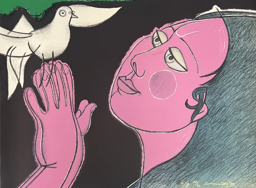 Litografía Corneille - Lithographie Incantation, 1991, E/A